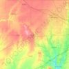 Hendricks County topographic map, elevation, terrain