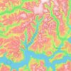 Sogndal topographic map, elevation, terrain