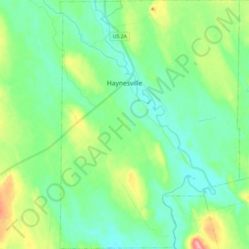 Haynesville topographic map, elevation, terrain