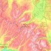 Hoover Wilderness topographic map, elevation, terrain