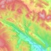 Canales de Molina topographic map, elevation, terrain