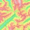 Obergoms topographic map, elevation, terrain