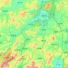 龙南市 topographic map, elevation, terrain
