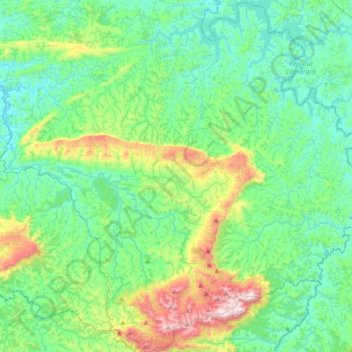 Carrancas topographic map, elevation, terrain