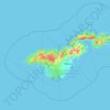 Tutuila Island topographic map, elevation, terrain