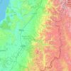 Provincia de Talca topographic map, elevation, terrain