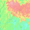 Itanhém topographic map, elevation, terrain
