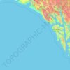 Tongass National Forest topographic map, elevation, terrain