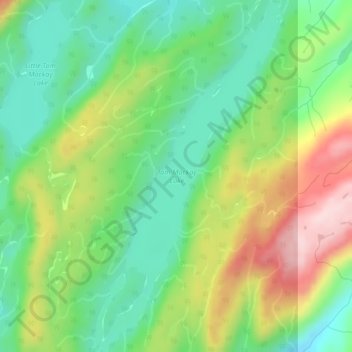 Tom Mackay Lake Topographic Map, Elevation, Terrain