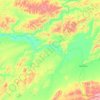 Tanana River topographic map, elevation, terrain