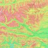 Oberkärnten topographic map, elevation, terrain