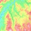 Chinchiná topographic map, elevation, terrain