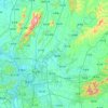 Changsha County topographic map, elevation, terrain