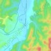 Shawsville topographic map, elevation, terrain