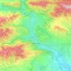 Tiflis topographic map, elevation, terrain