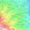 Barranco Guiniguada topographic map, elevation, terrain