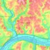 O'Hara Township topographic map, elevation, terrain