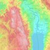 Uvira topographic map, elevation, terrain