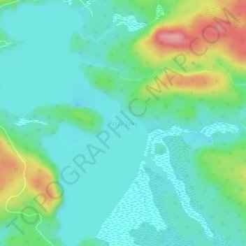 Percy Lake topographic map, elevation, terrain