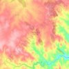 Valverde de Llerena topographic map, elevation, terrain