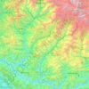 Ramechhap topographic map, elevation, terrain