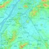 Jiangning District topographic map, elevation, terrain