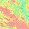 卡玛多乡 topographic map, elevation, terrain