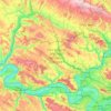 Parc naturel régional du Vexin Français topographic map, elevation, terrain