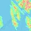 Gravina Island topographic map, elevation, terrain