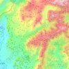 Shkrel topographic map, elevation, terrain