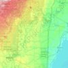 Oconto County topographic map, elevation, terrain