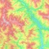 Tehri topographic map, elevation, terrain