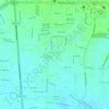 Tuah Karya Subdistrict topographic map, elevation, terrain