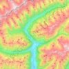 Campo Tures topographic map, elevation, terrain