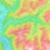 Le Doron topographic map, elevation, terrain
