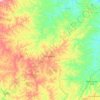 Aquidabã topographic map, elevation, terrain