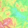 Kyustendil topographic map, elevation, terrain