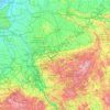 Renania del Norte-Westfalia topographic map, elevation, terrain