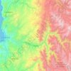 Vicuña topographic map, elevation, terrain