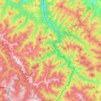 Holoshyna topographic map, elevation, terrain