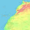 Maroc topographic map, elevation, terrain