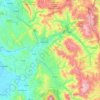 Elbasan County topographic map, elevation, terrain