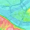 Downtown topographic map, elevation, terrain