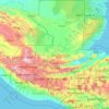 Guatemala topographic map, elevation, terrain