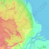 Amapá topographic map, elevation, terrain