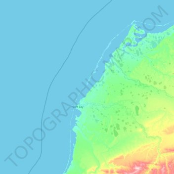 Kasegaluk Lagoon topographic map, elevation, terrain
