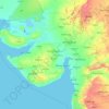 Guyarat topographic map, elevation, terrain