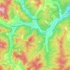 Stockbridge topographic map, elevation, terrain