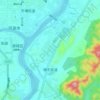 Chengdong Subdistrict topographic map, elevation, terrain