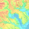 Pilar topographic map, elevation, terrain